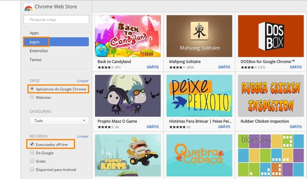 Como jogar offline no Google Chrome