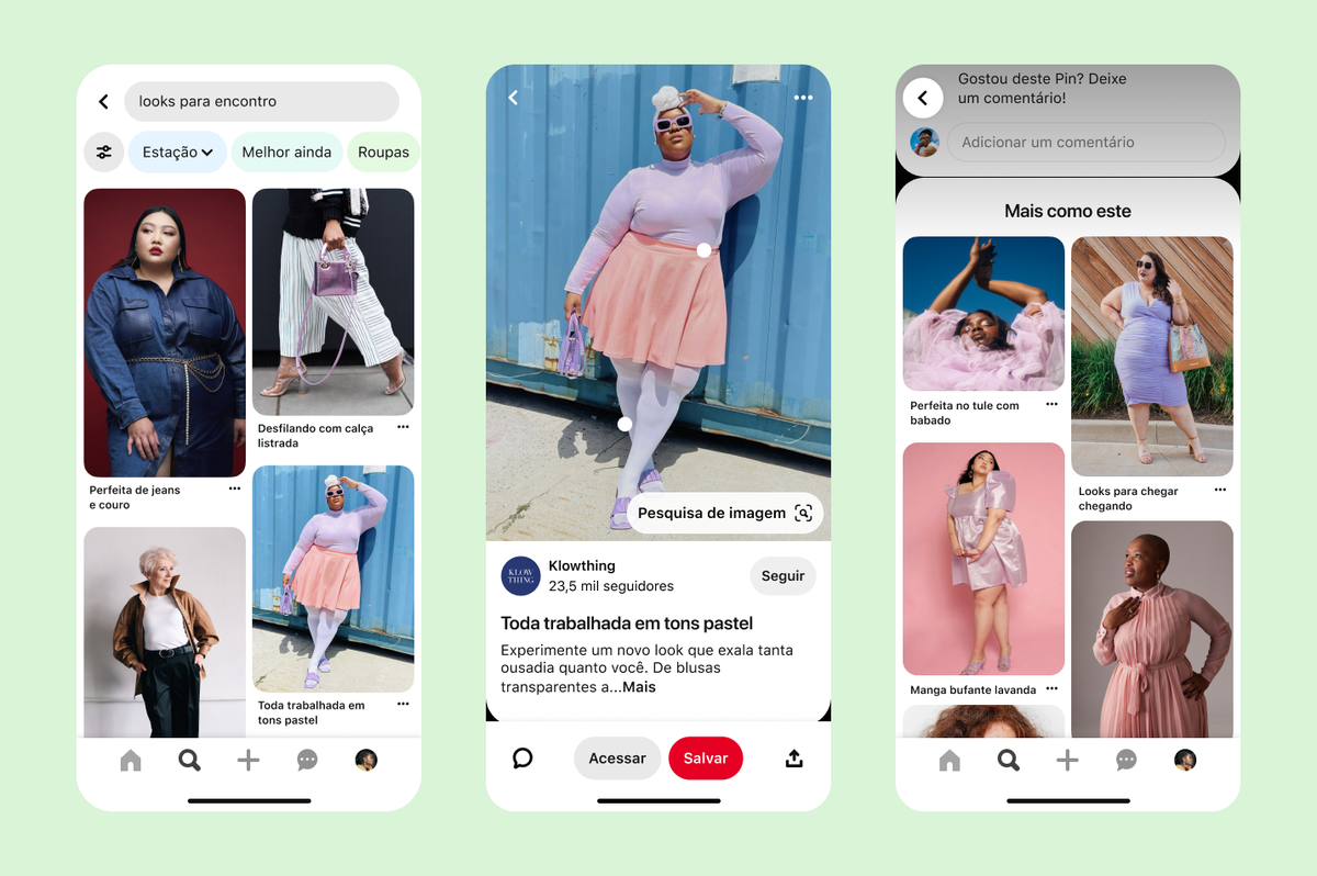 Pinterest lança tecnologia com IA para mostrar corpos mais diversos