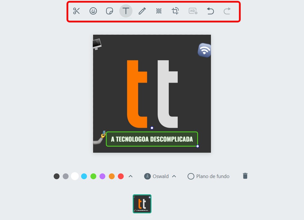 WhatsApp permite criar figurinhas pelo computador e editar imagem — Foto: Reprodução/Rodrigo Fernandes
