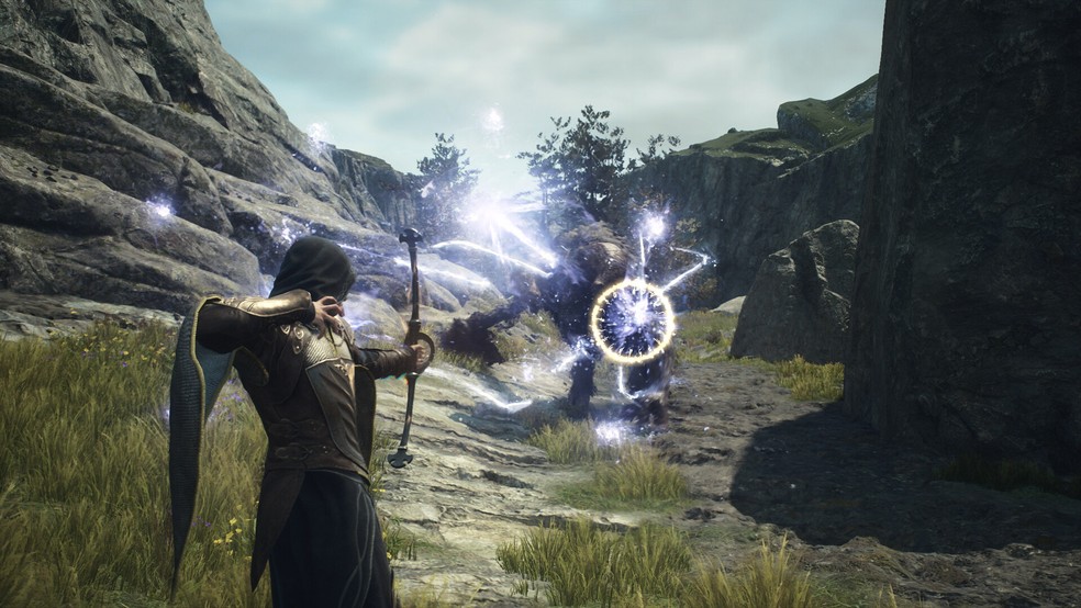Use a magia para vencer criaturas monstruosas em Dragon’s Dogma 2 — Foto: Reprodução/Steam