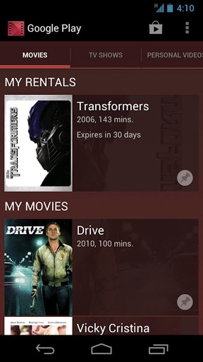 Ver filmes em Google Play Movies & TV 