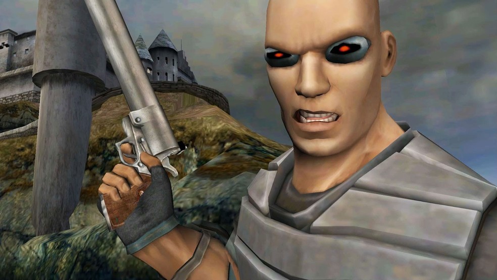 TimeSplitters 2 mistura tiro e viagem no tempo em um jogo muito divertido — Foto: Divulgação/Free Radical Design