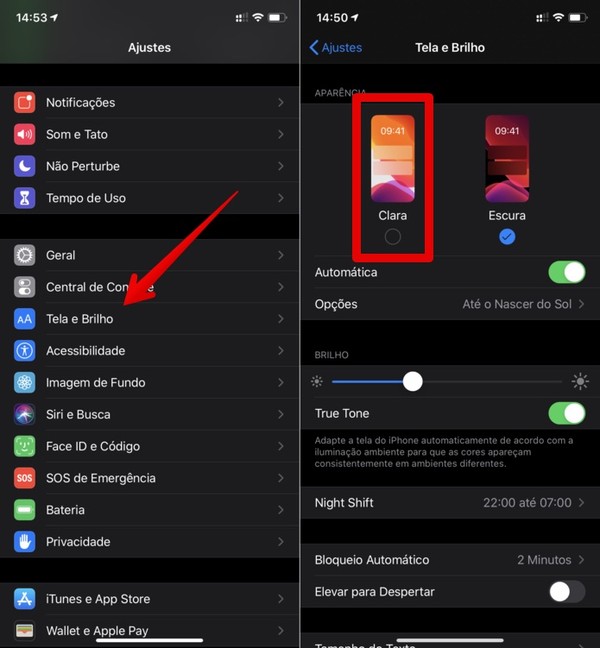 Como desativar o modo escuro do WhatsApp no iPhone (iOS)