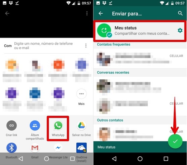 Como colocar vídeo do YouTube no Status do WhatsApp