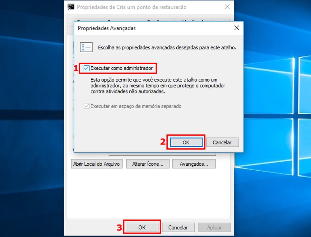 Como Criar Um Atalho Para Gerar Um Ponto De Restauração 0736