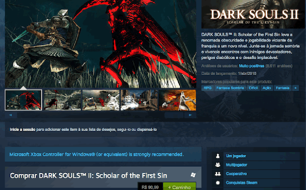 Requisitos de Dark Souls II en PC