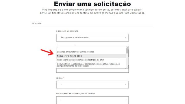Como mandar ticket para a Riot e reportar erros no LoL e mais games