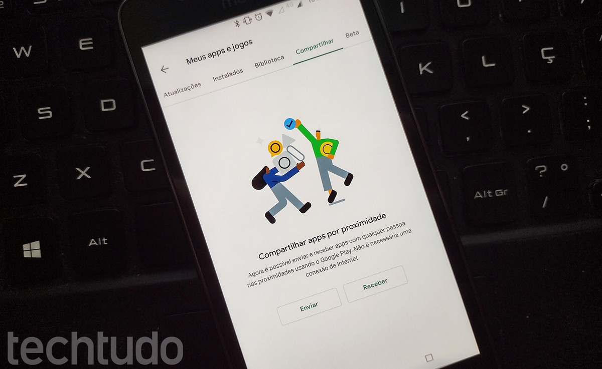 Android pode compartilhar apps da Play Store sem internet - Olhar