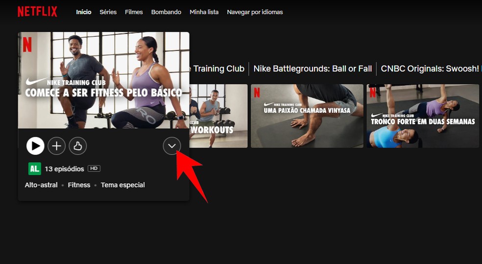 Nike Training Club: como assistir aos treinos do app pela Netflix