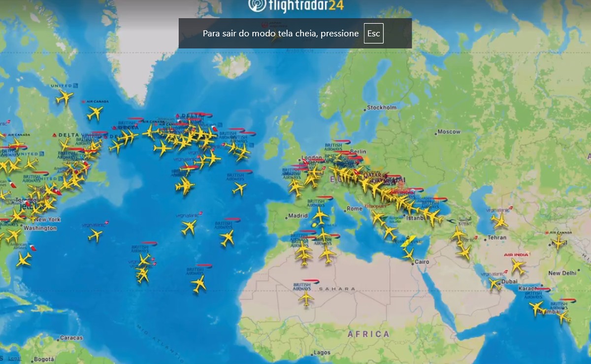 Heathrow: imagens de radar mostram caos nos voos após fechamento do aeroporto