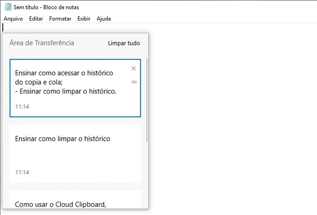 Como usar o Cloud Clipboard, nova função do Windows 10