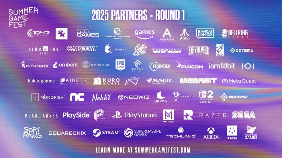Mais de 60 empresas confirmaram presença para o Summer Game Fest 2025 — Foto: Reprodução/Summer Game Fest