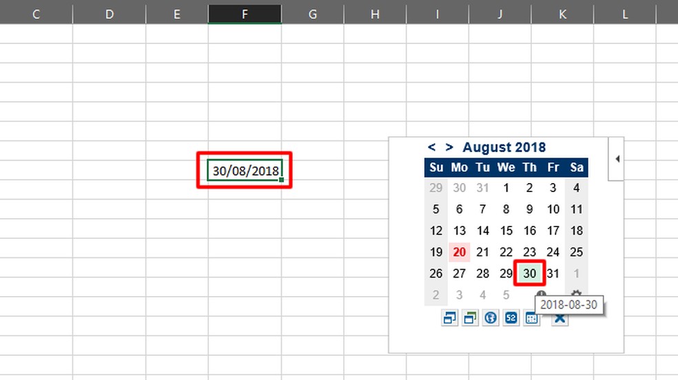 Como Embedar Calendários E Campos No Excel 6606