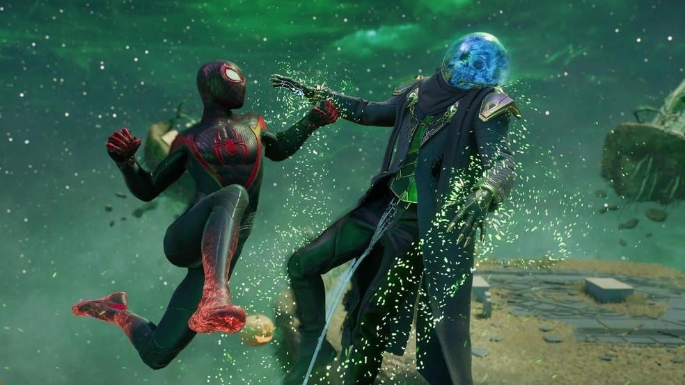 Mysterio faz sua estreia em Spider-Man 2 — Foto: Divulgação/PlayStation