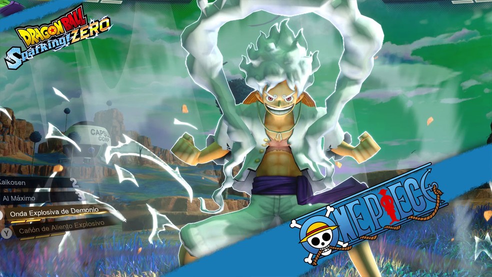 Dragon Ball Sparking! Zero recebe Luffy em sua forma Gear 5 para lutar com Goku graças a mod — Foto: Reprodução/Nexus Mods