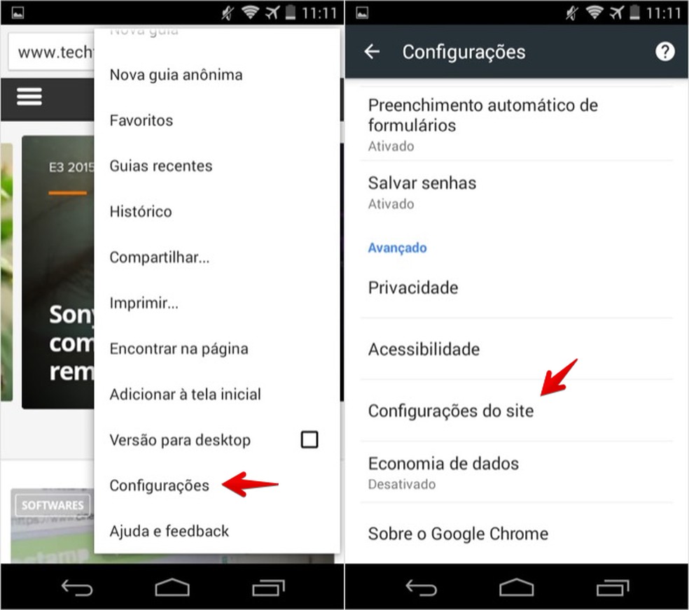 Como desativar o Google Tradutor no Chrome para celular