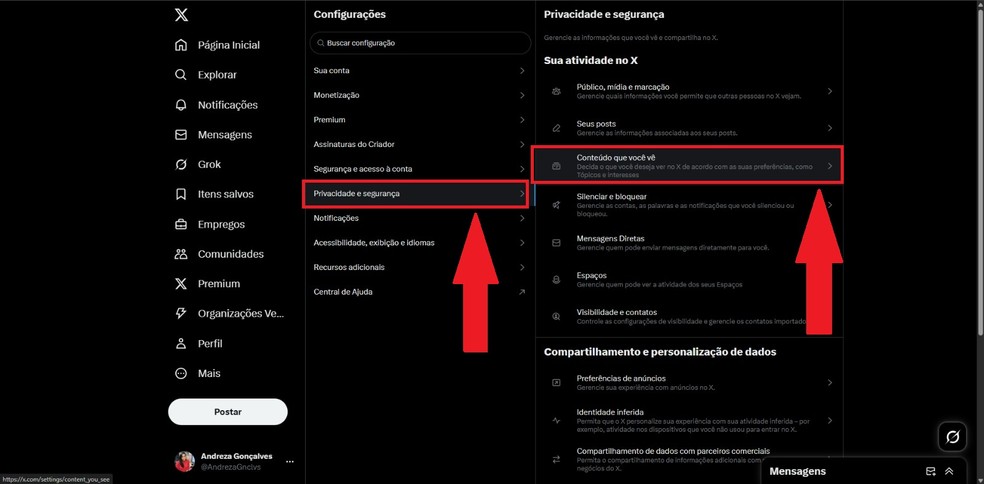Como tirar o aviso de 'conteúdo sensível' do X (Twitter)? Entenda