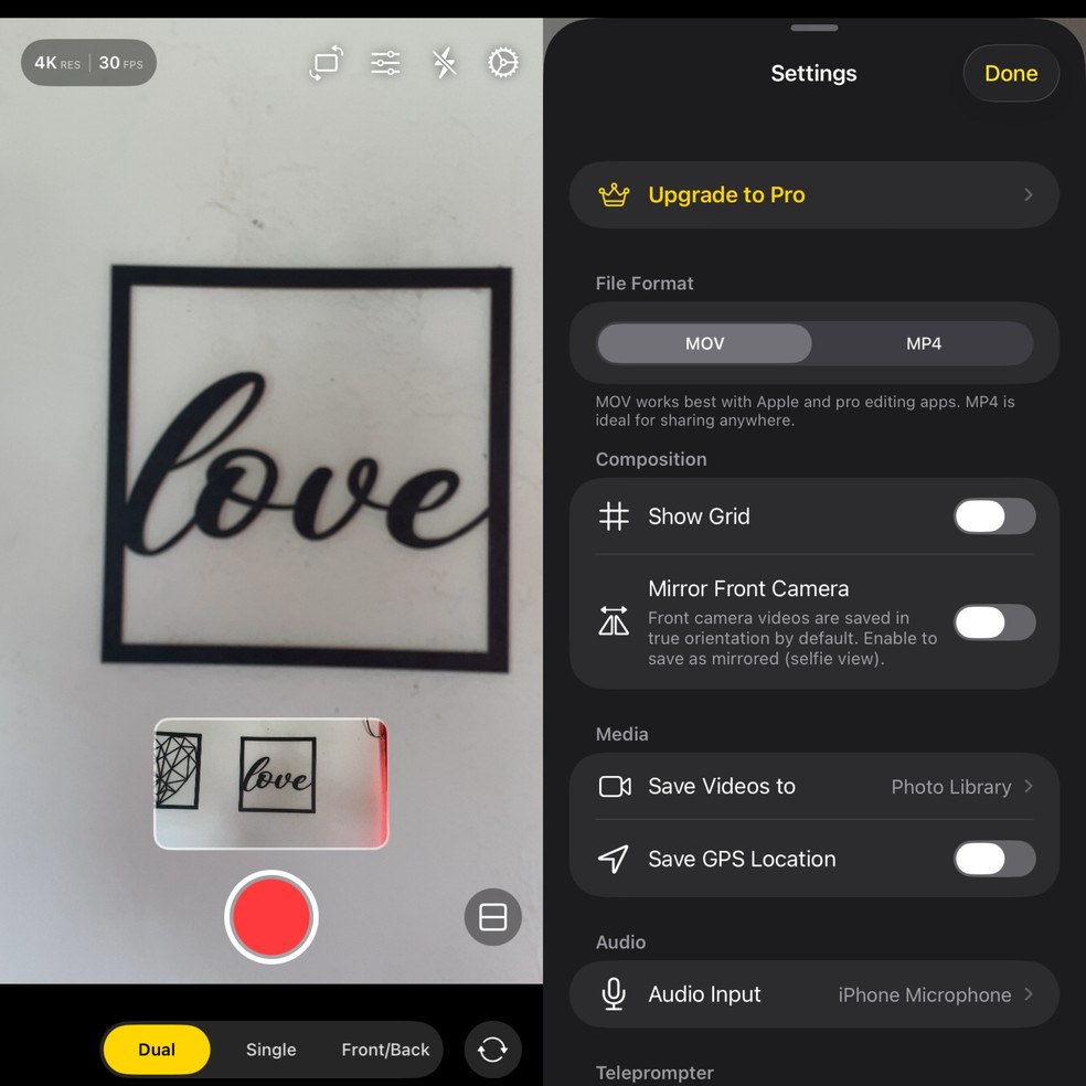  Reprodução/ DualShot Recorder