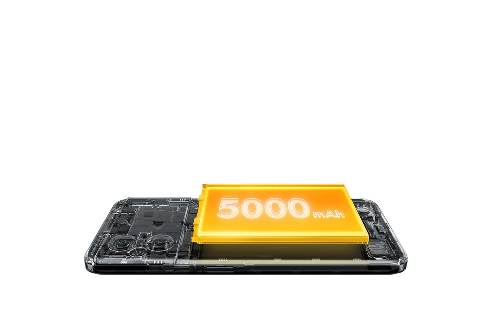 Bateria robusta de 5.000 mAh do Poco M5 — Foto: Reprodução/Xiaomi