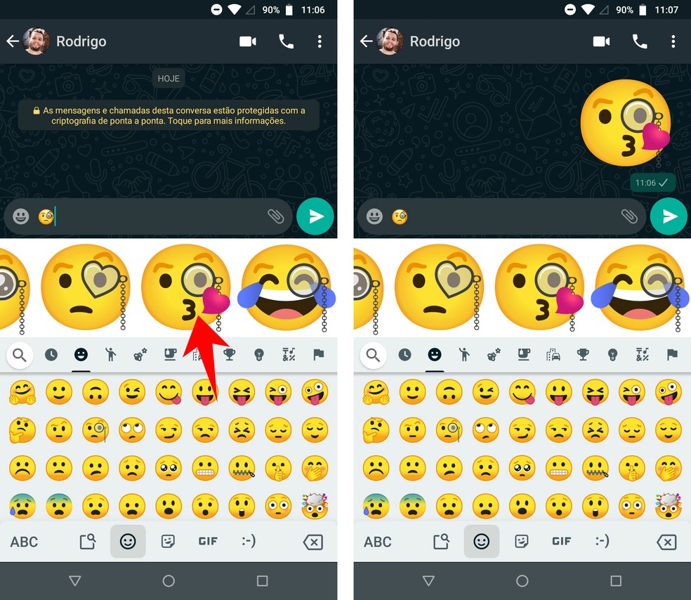 WhatsApp: teclado de emojis está pronto para teste! - Leak