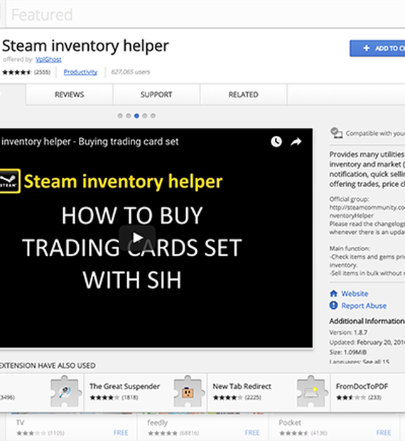 Steam Inventory Helper - available in chrome store