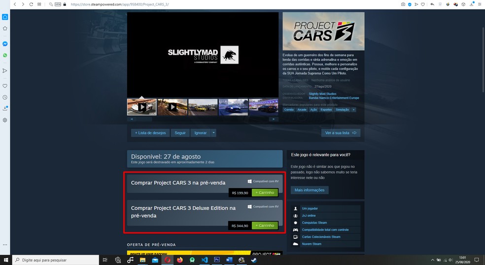 Requisitos de Project CARS 3 e como baixar no PC (Steam), PS4 e Xbox One