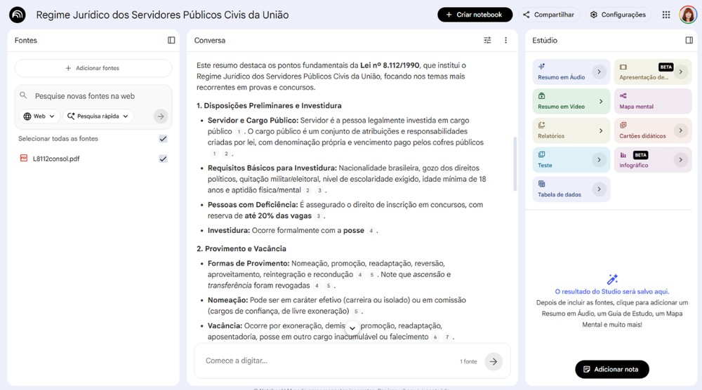 Melhor IA para estudar para concurso: Perplexity, Claude e NotebookLM ...