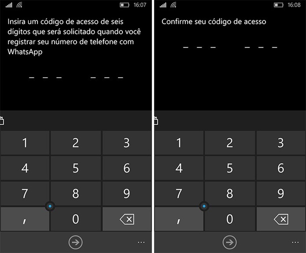 Windows Phone com autenticação em duas etapas (Foto: Elson de Souza) — Foto: TechTudo