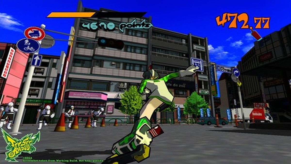 Jet Set Radio HD terá metade da trilha sonora original