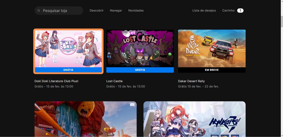Clique na miniatura de Doki Doki Literature Club Plus! — Foto: Reprodução/Róbson Martins