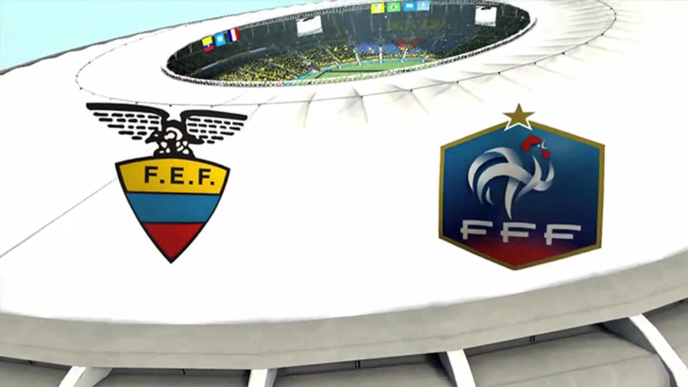 Simulação Copa do Mundo Fifa 2014: Equador x França (Foto: Reprodução/Murilo Molina) — Foto: TechTudo