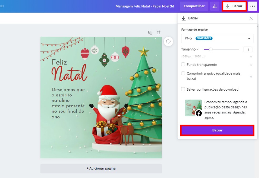 Cartão De Natal Criar