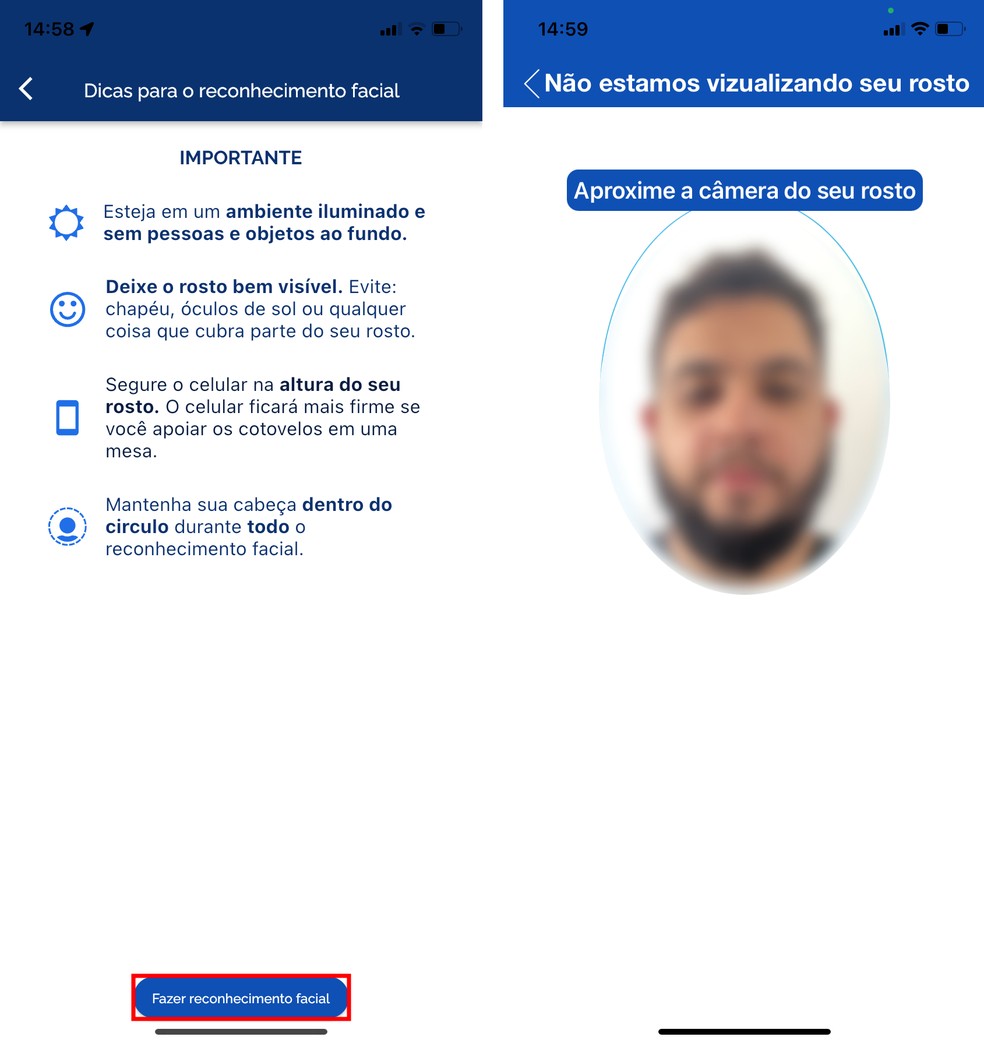 Como fazer reconhecimento facial no Gov.br? Procedimento aumenta o nível da conta — Foto: Reprodução/Rodrigo Fernandes