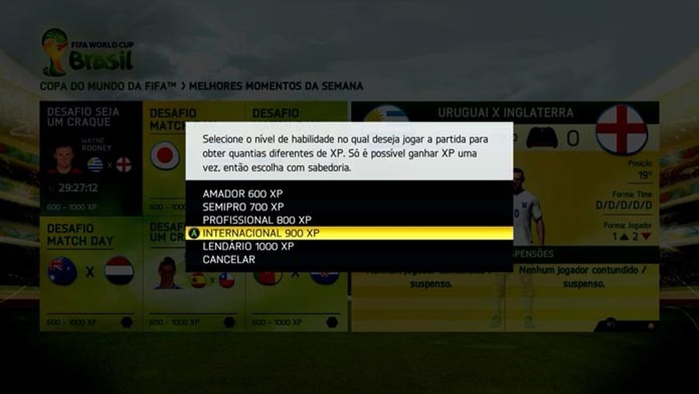 Fifa 14: como jogar o modo Desafios da Copa do Mundo da Fifa