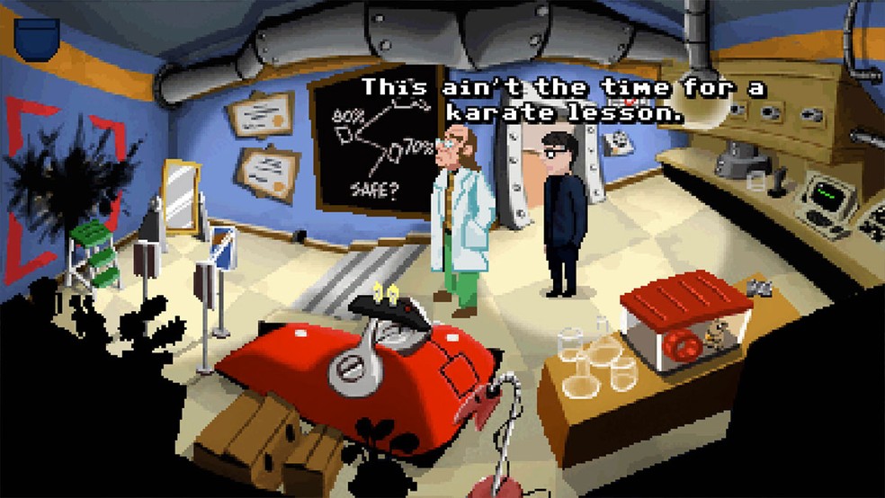 Splittown é um game de aventura de apontar e clicar inspirado pelos clássicos dos anos 90 como Day of the Tentacle — Foto: Reprodução/Steam