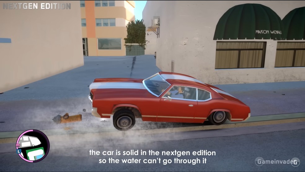 GTA: Vice City NextGen Edition tem uma mecânica muito superior à versão remasterizada do jogo — Foto: Gameinvader/Gameinvader