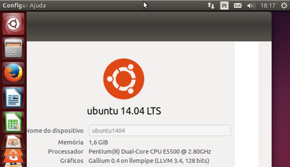 Ubuntu 14.04 tem melhorias na interface e novos recursos de buscas (Foto: Reprodução/Edivaldo Brito) — Foto: TechTudo
