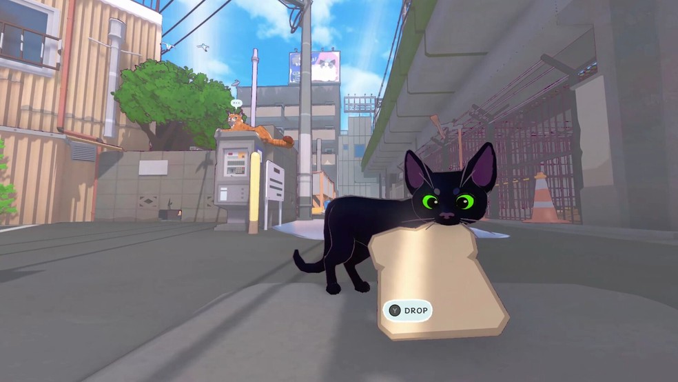 Little Kitty, Big City é um jogo adorável que tem como protagonista um gatinho preto — Foto: Reprodução/Steam