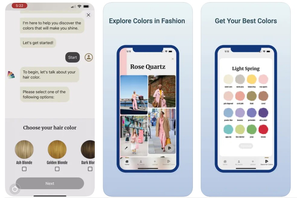 My Color Palette: AI Stylist integra a lista de aplicativos que ajudam o usuário a decidir qual cor usar no Ano Novo — Foto: Reprodução/App Store