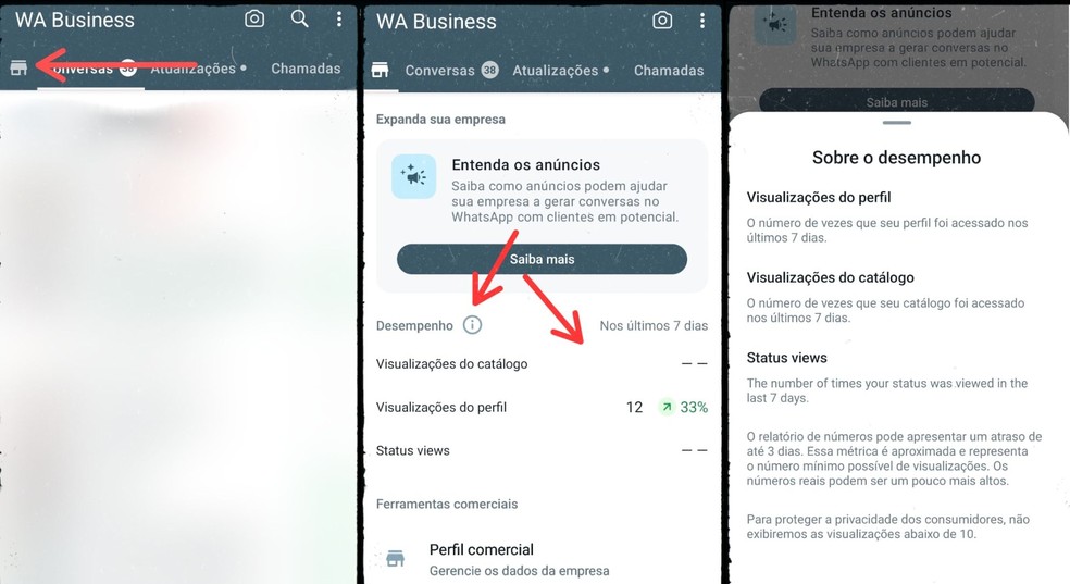 WhatsApp Business: como verificar desempenho da sua empresa no app