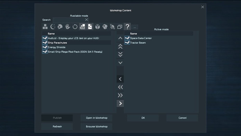 Como fazer download de mods para o game Space Engineers