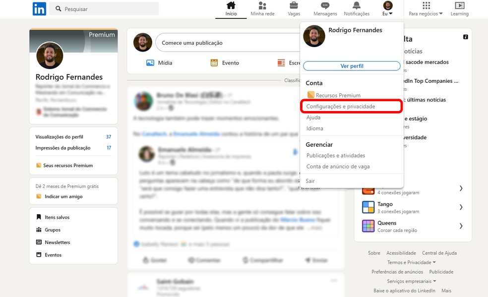  Reprodução/Rodrigo Fernandes