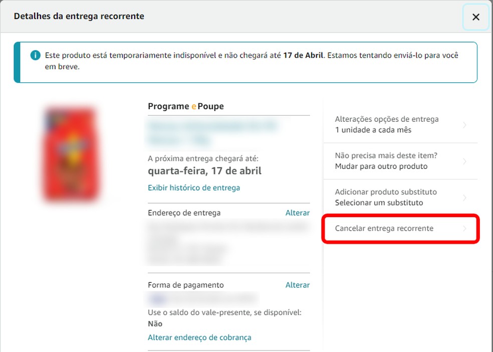 Amazon entrega programada top