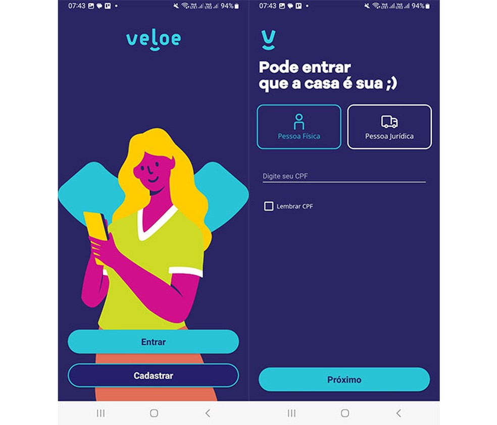 Veloe é um app que conta com recurso para realizar pagamentos de IPVA — Foto: Reprodução/Marcela Franco