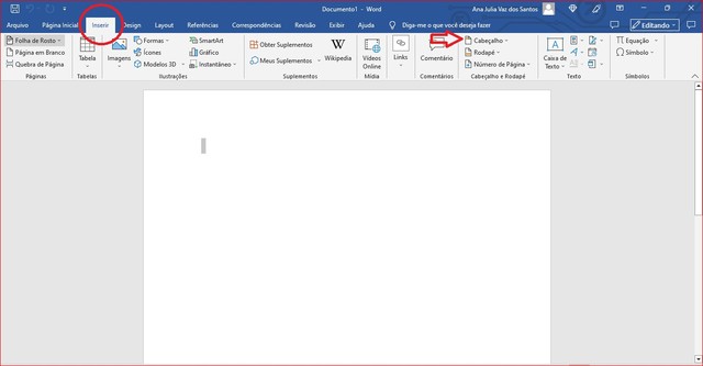 Como deixar cabeçalho só na primeira página do Word