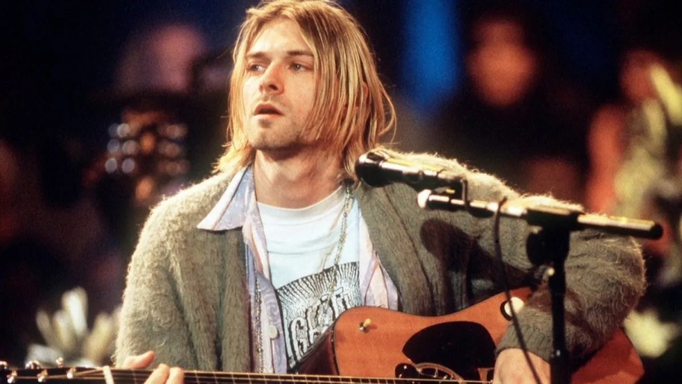 Kurt Cobain no MTV Unplugged — Foto: Reprodução/Getty Images