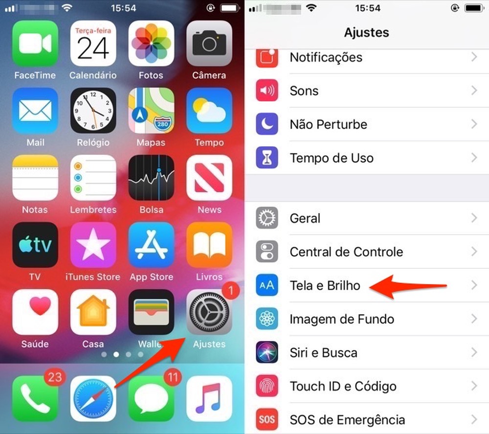 Como aumentar a letra do celular Android e iPhone (iOS)