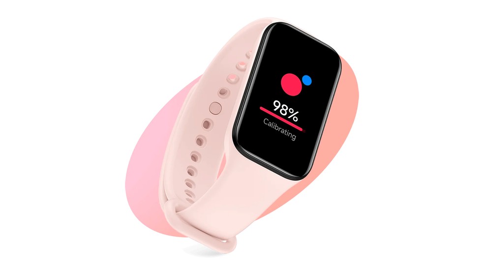 Mi Band 8 Activei monitora os snais sinais vitais, como batimentos cardíacos, oxigenação sanguínea e sono. — Foto: Divulgação/Xiaomi