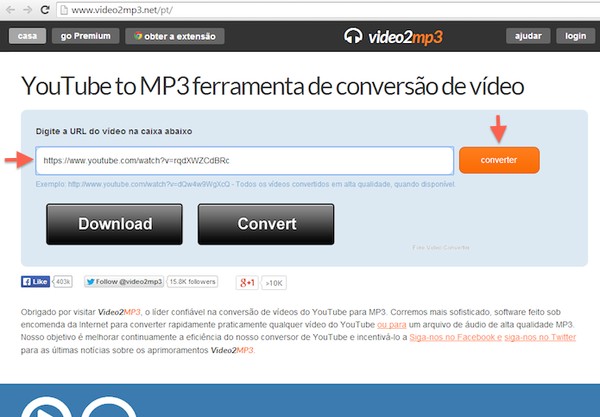 Os 10 Melhores Sites para Converter Vídeos do  para MP3