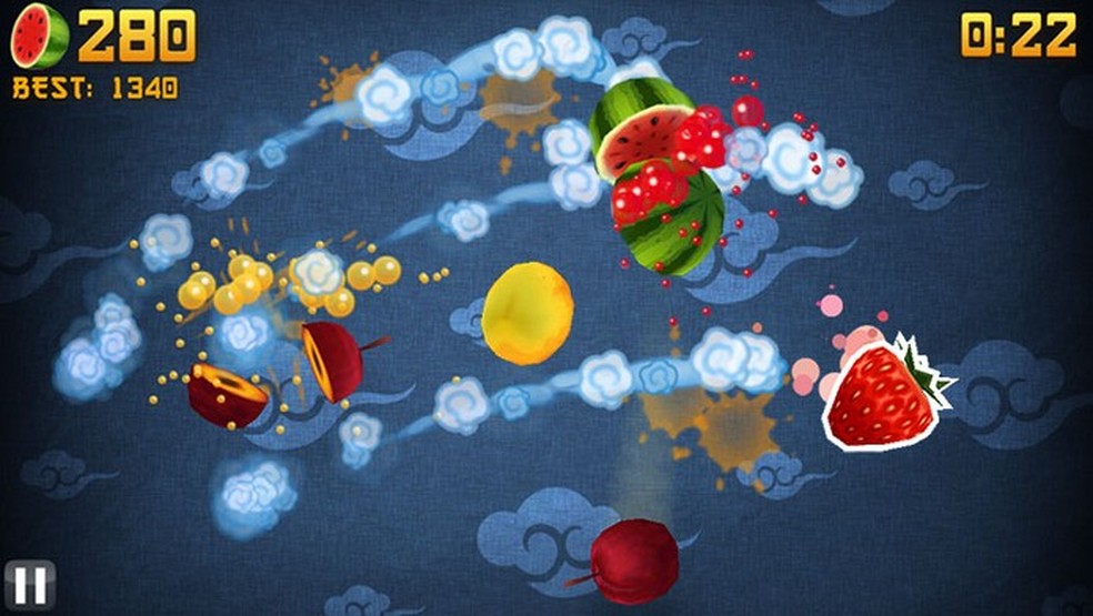 Fruit Ninja tem comandos simples — Foto: Divulgação